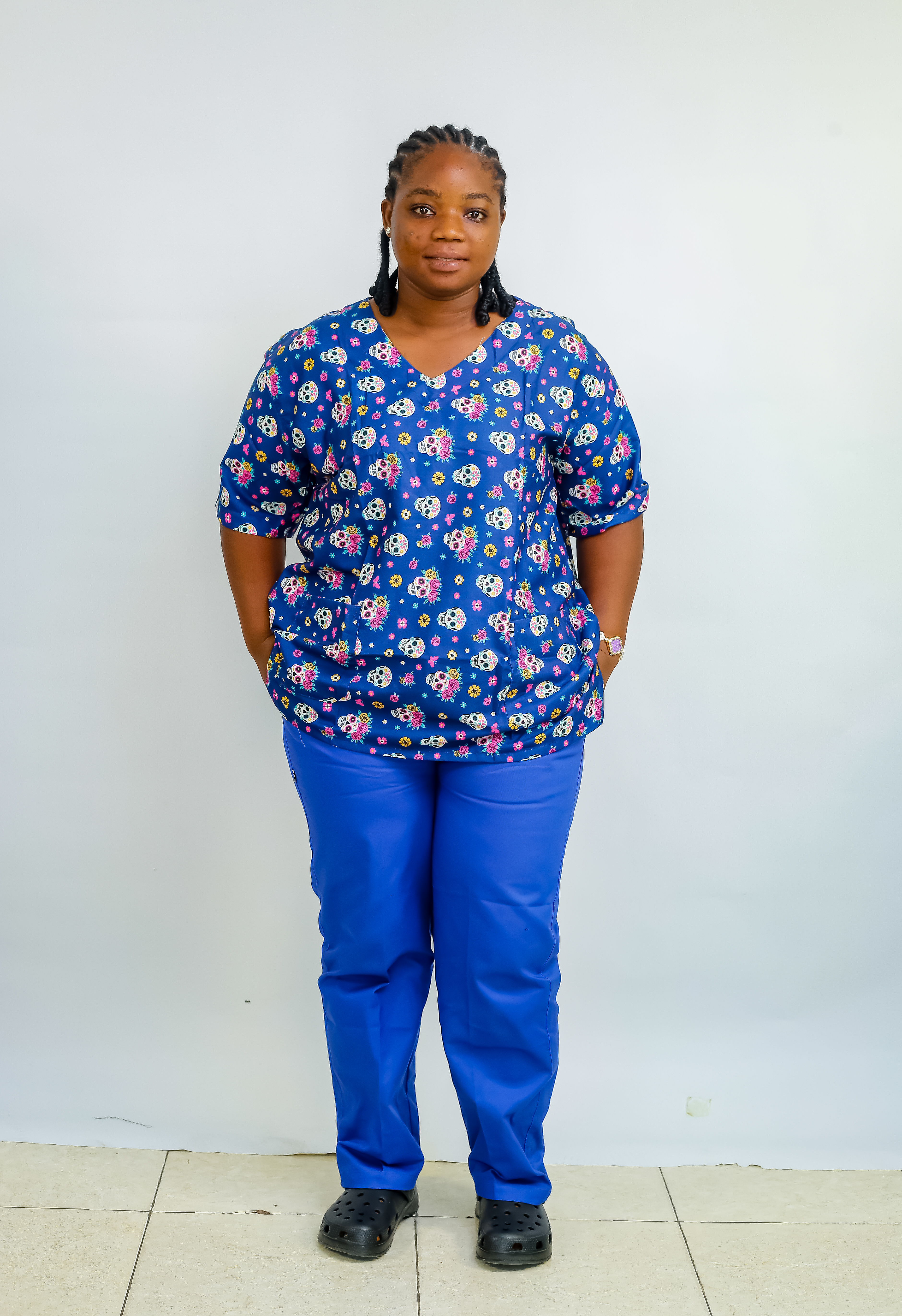 Domestic scrub uniform
