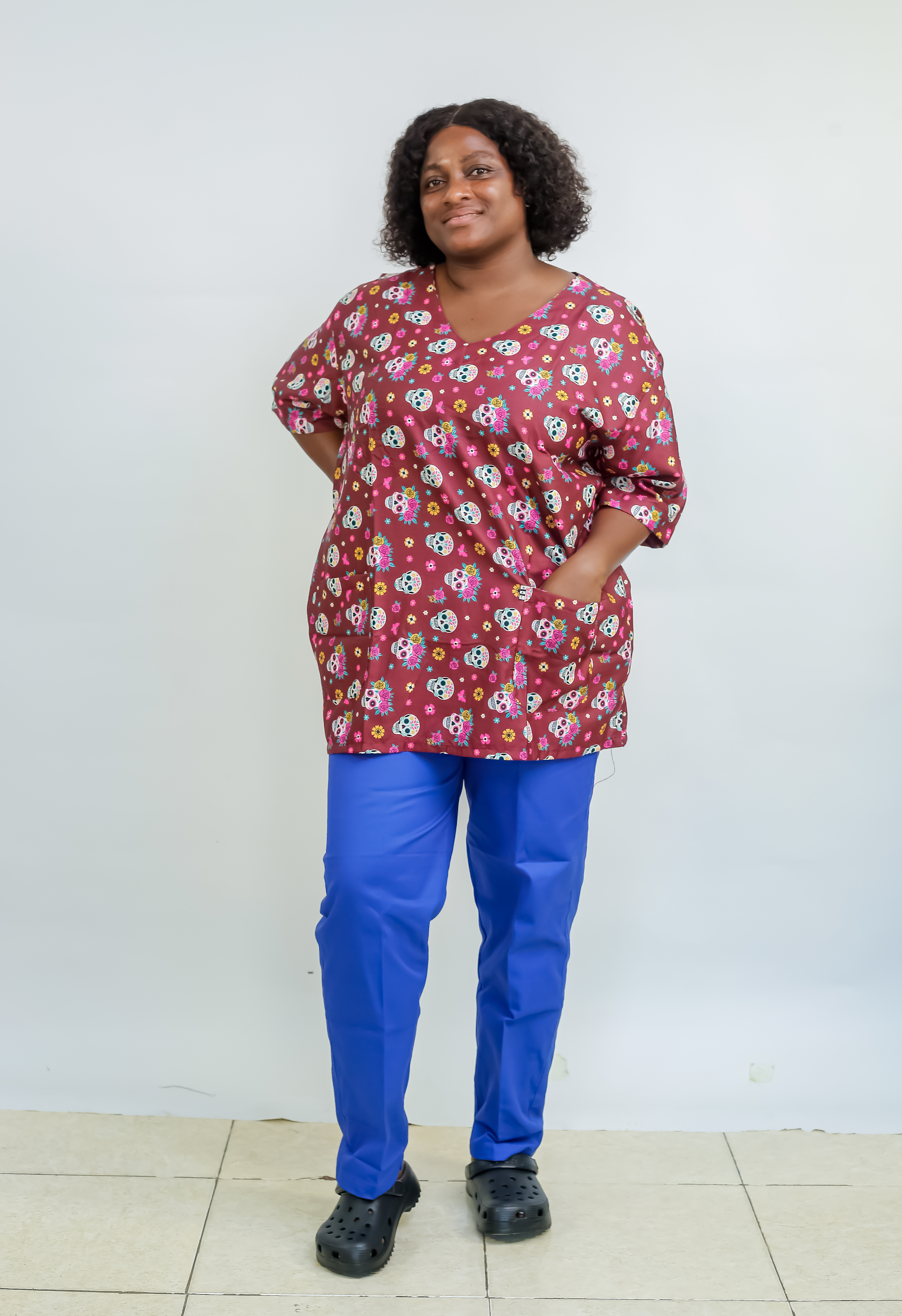 Domestic scrub uniform
